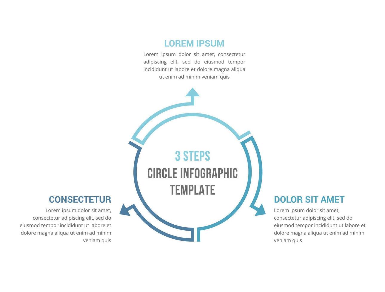Circle Infographics - Three Elements vector