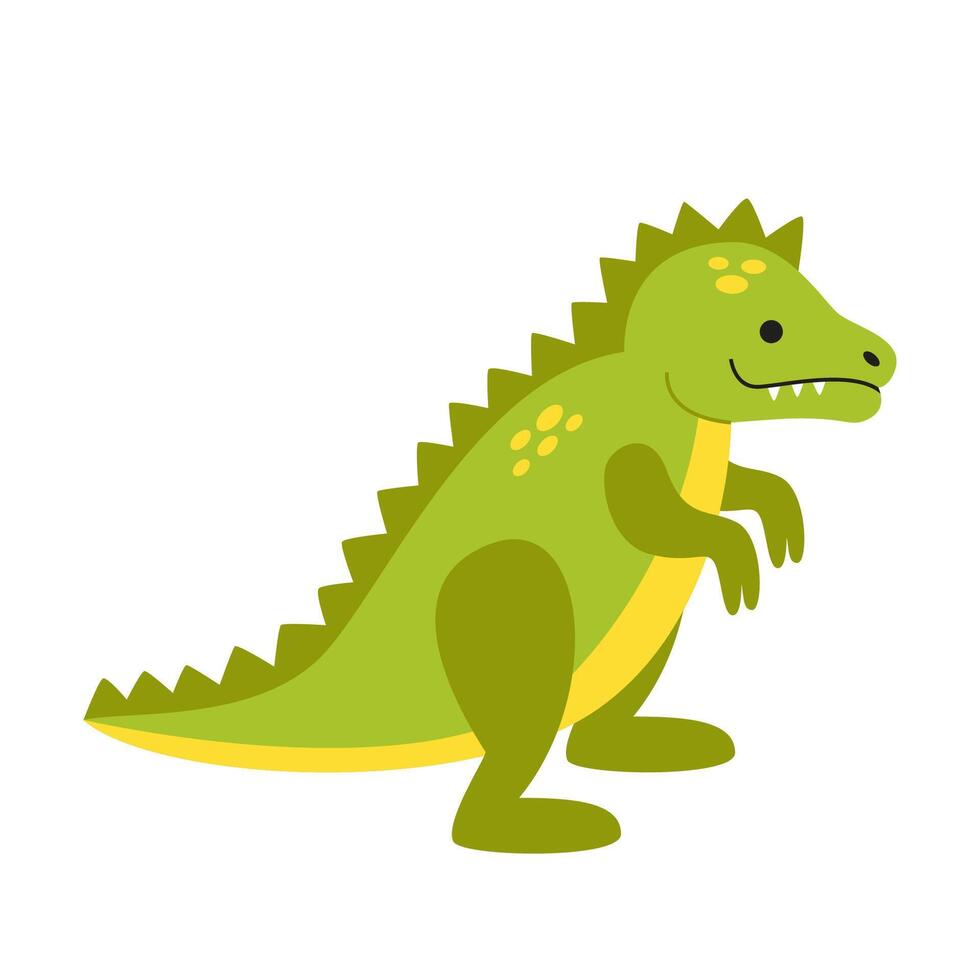 picture of toy dinosaur isolated on white background. vector