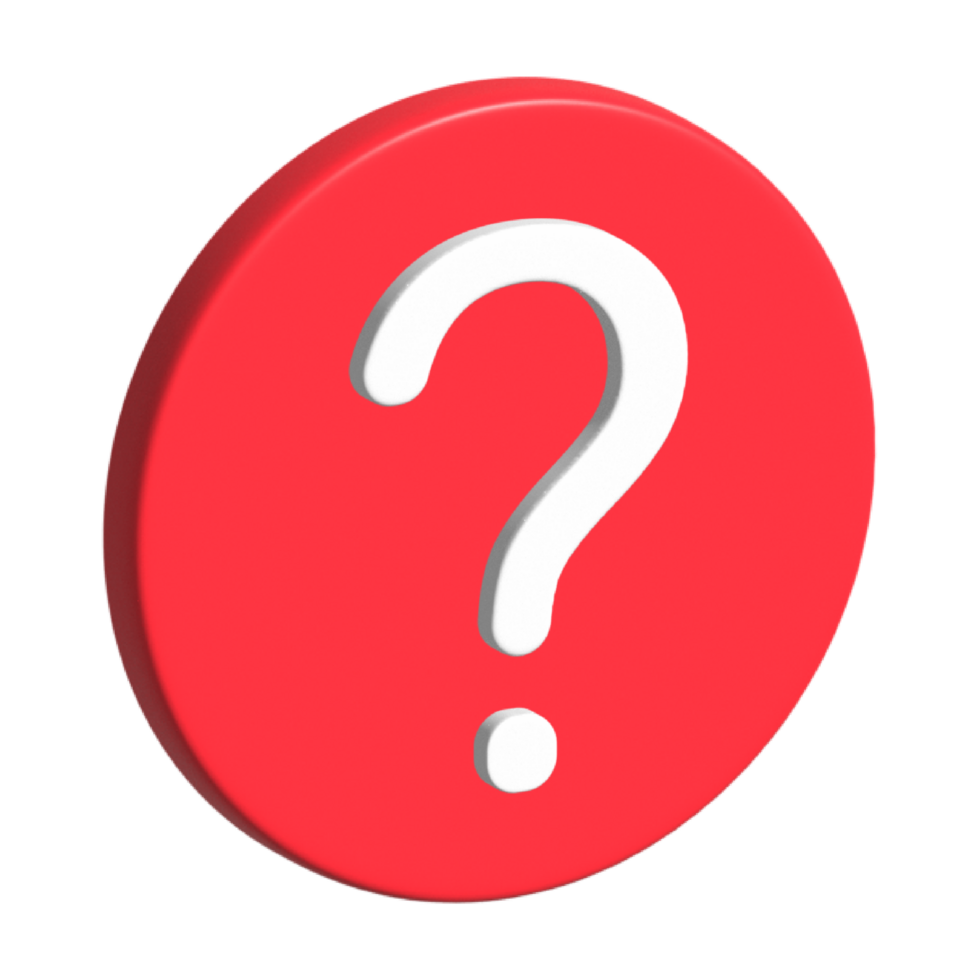 3D Question Mark png