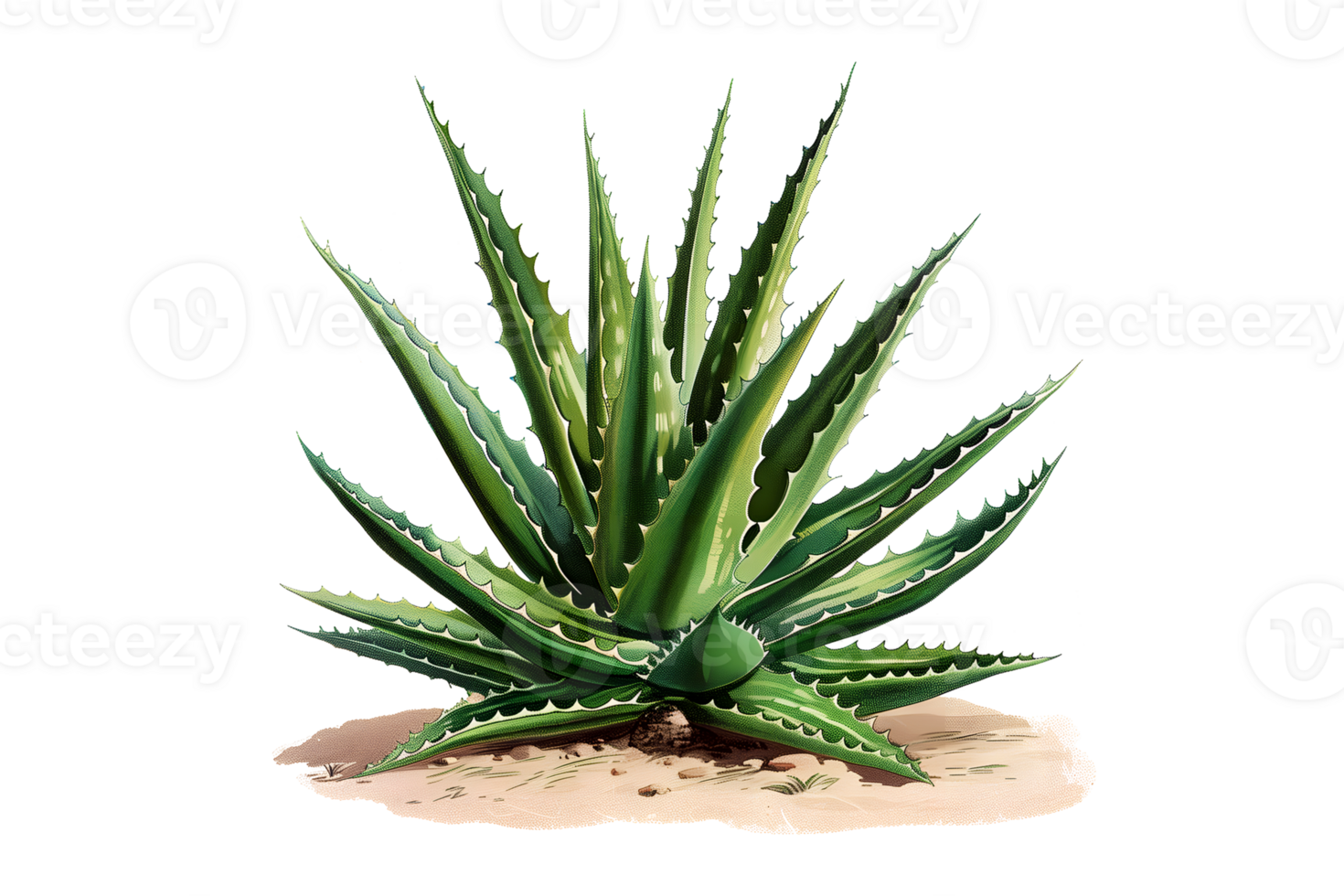 Aloe Vera Isolated cut out Illustration png