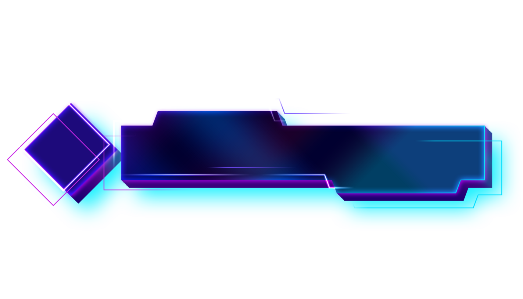 Shiny Blue Lower Third Label Banner png