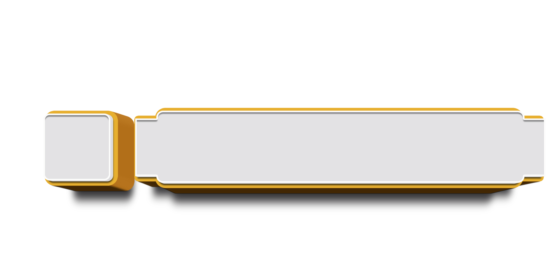 Grey lower third news banner title frame png