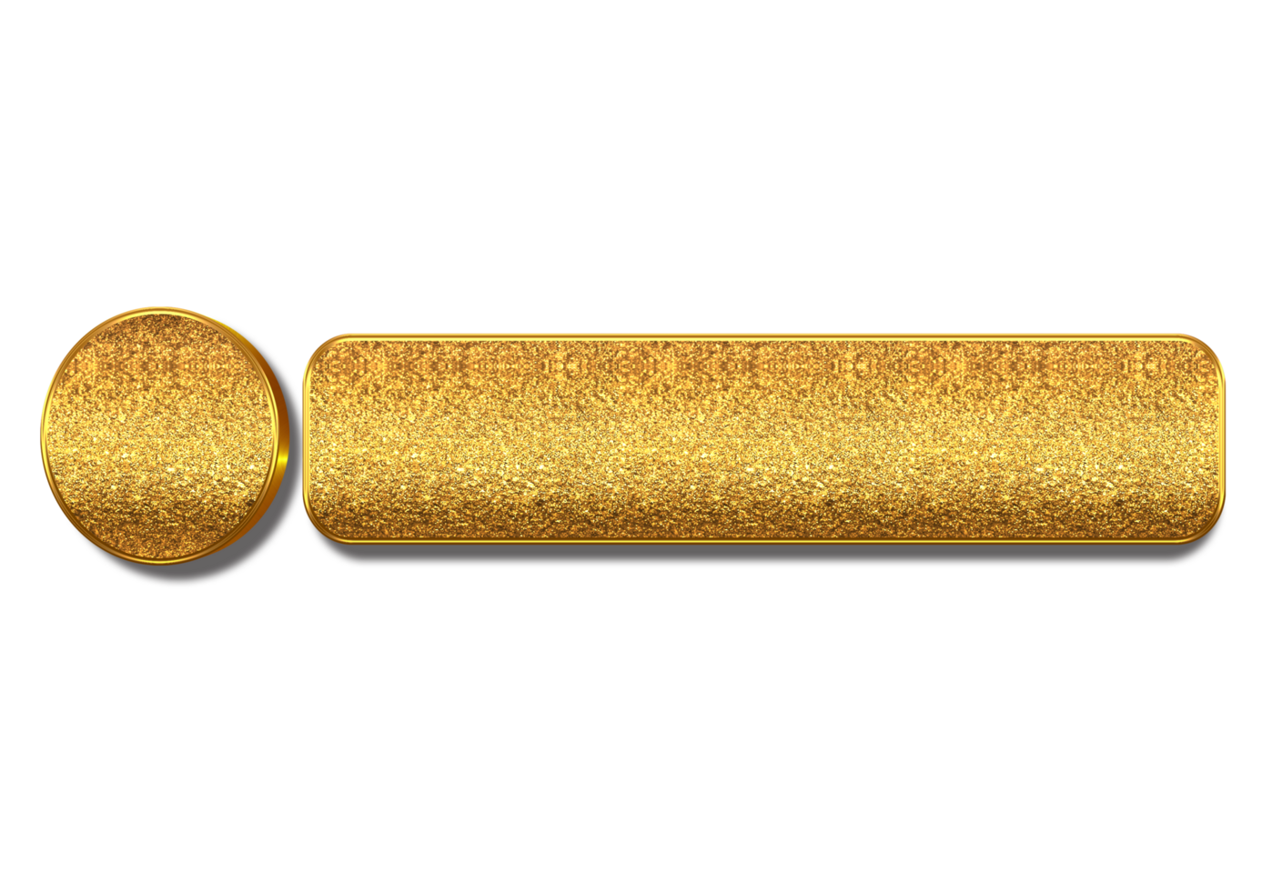 Golden Title Frame Label Banner lower third png