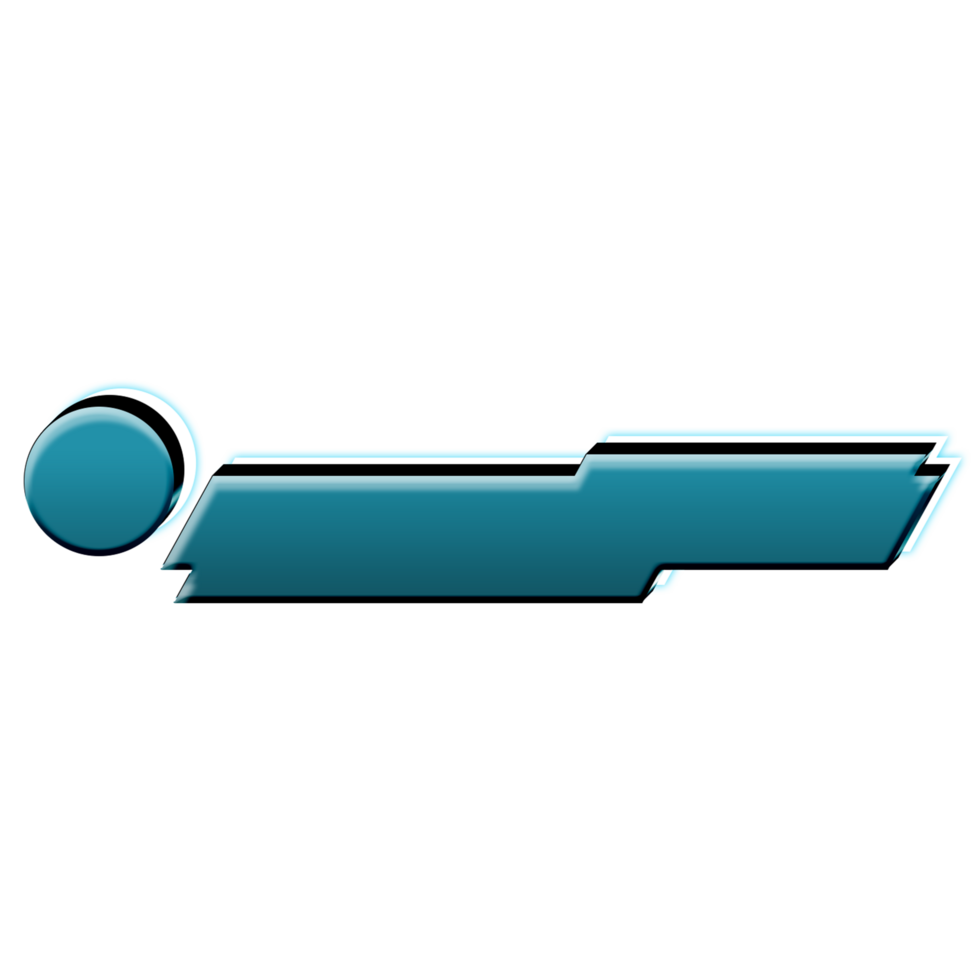 Shiny Blue Lower Third Label Banner png
