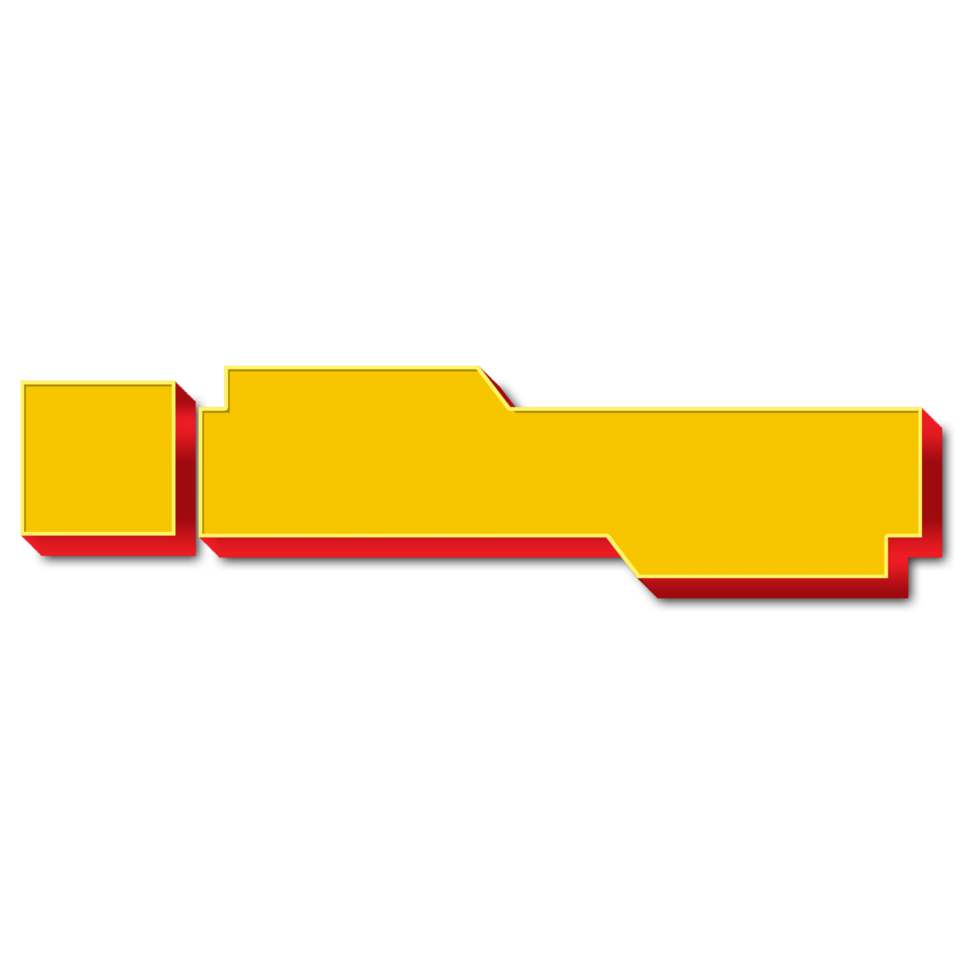 Yellow title frame label banner lower third png
