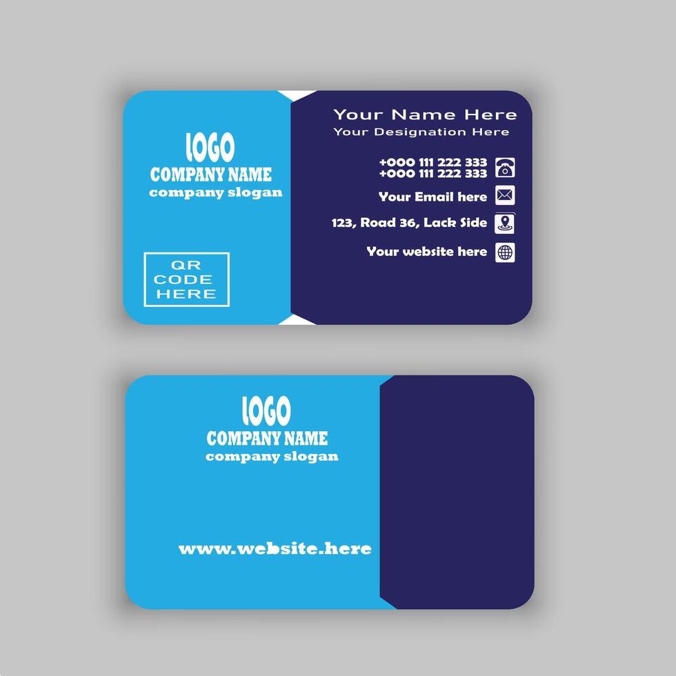 black business card for grow your business vector