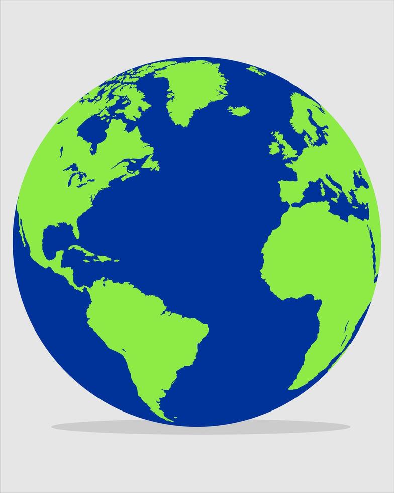 illustration of the earth with a colored background vector