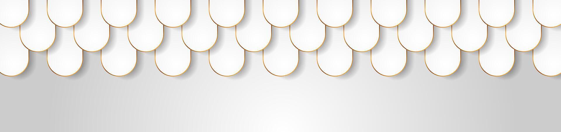 Light grey and golden geometric abstract background vector