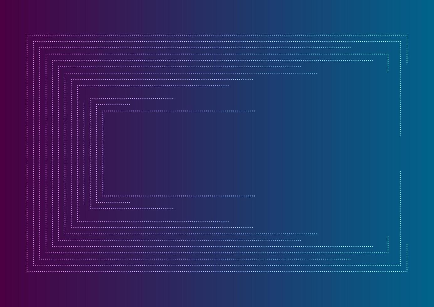 Blue violet minimal dotted lines abstract futuristic tech background vector