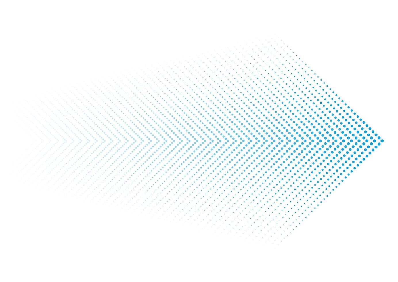 Abstract blue dotted arrows geometric tech background vector