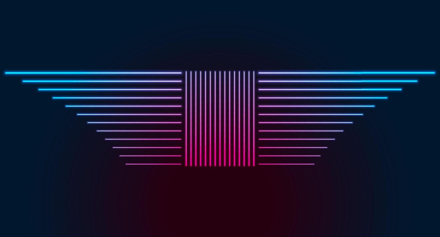 Blue ultraviolet neon laser linear technology background vector