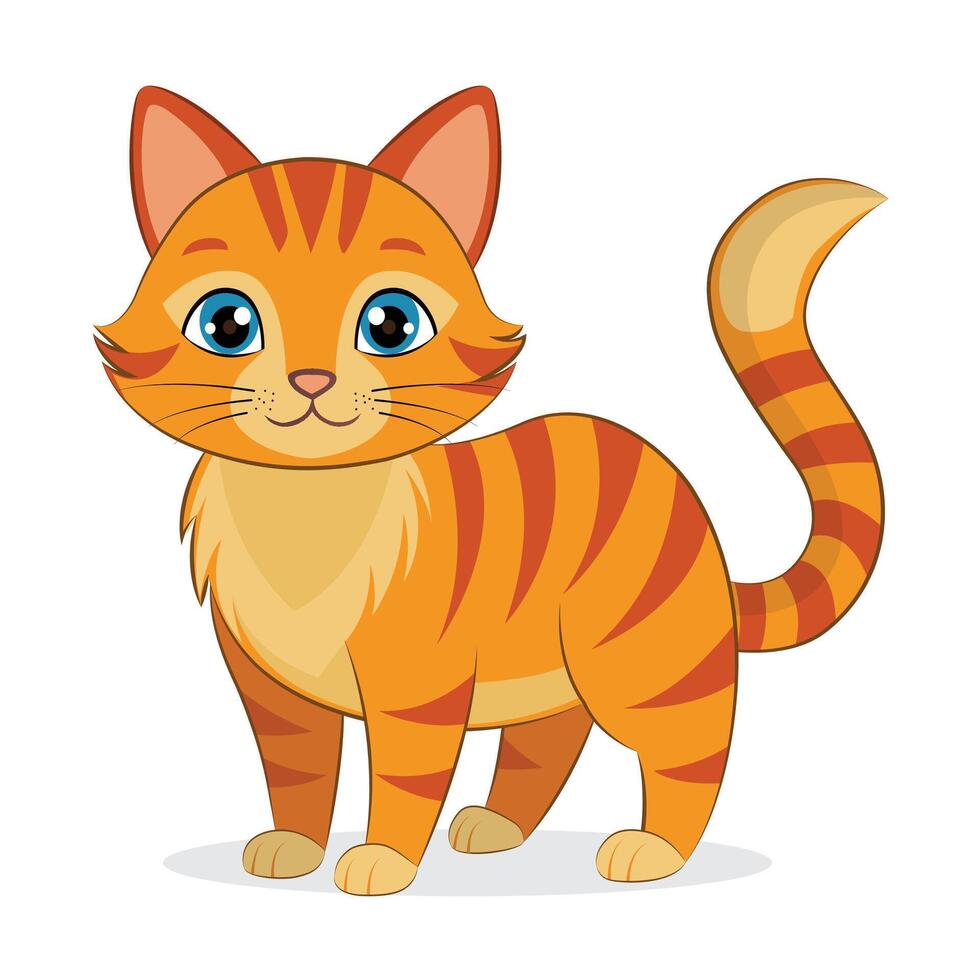 Cute Cat Playful, Affectionate, and Full of Adorable Antics vector
