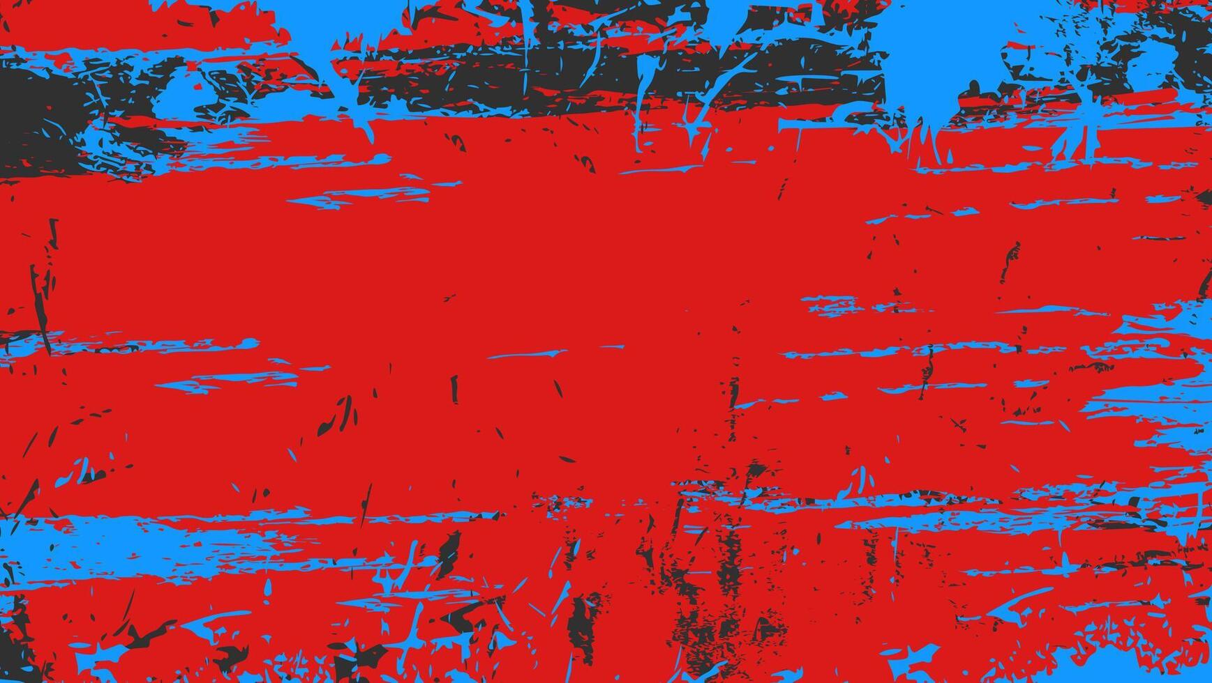 Abstract Red Blue Grunge Paint Texture Background vector