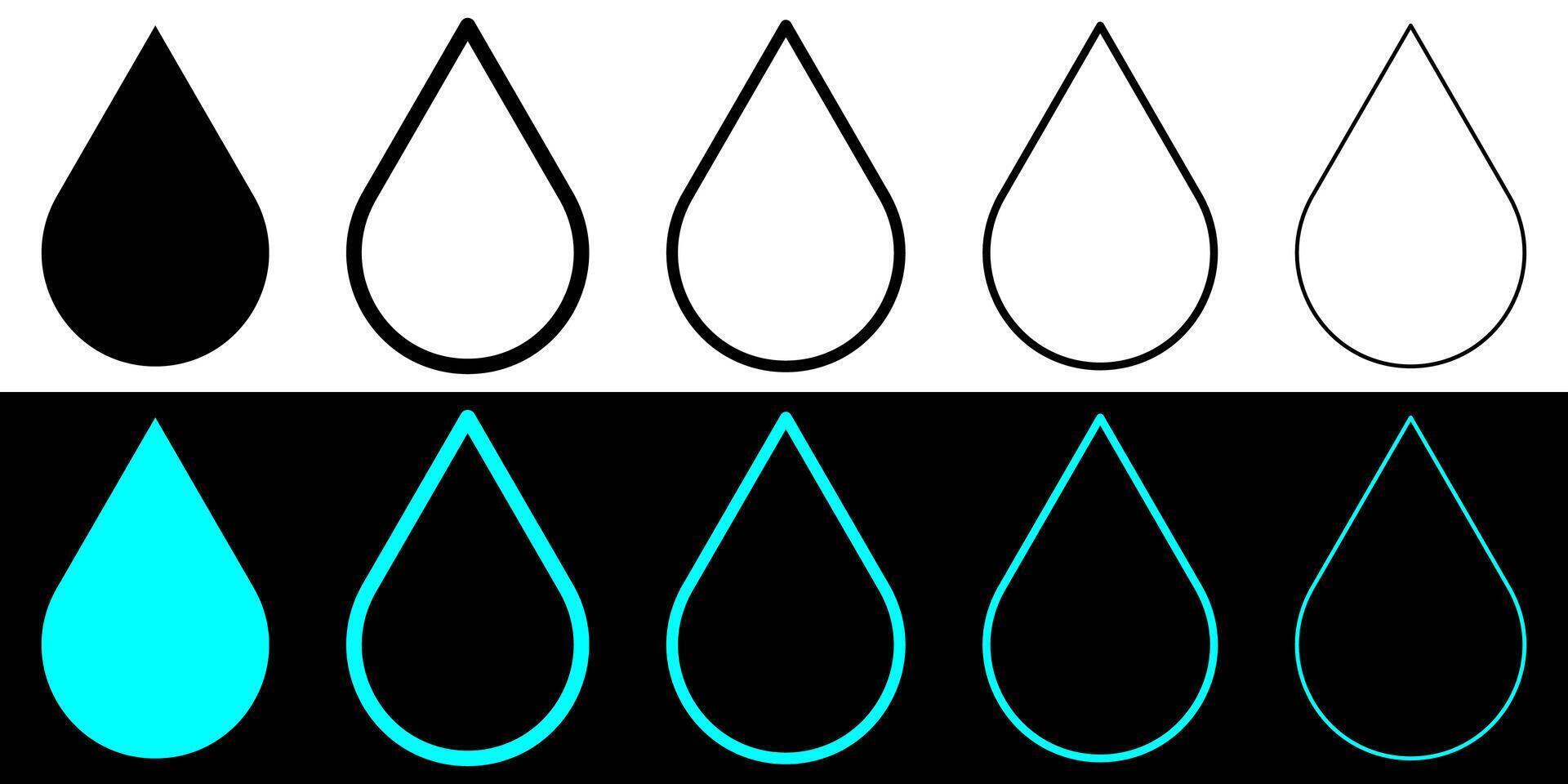 Liquid drop icon, Water drop icon illustration. vector