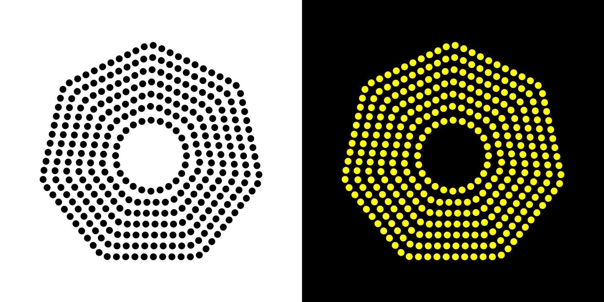 Octagon figure geometric lines. Heptagon geometric symbol. Editable stroke. vector