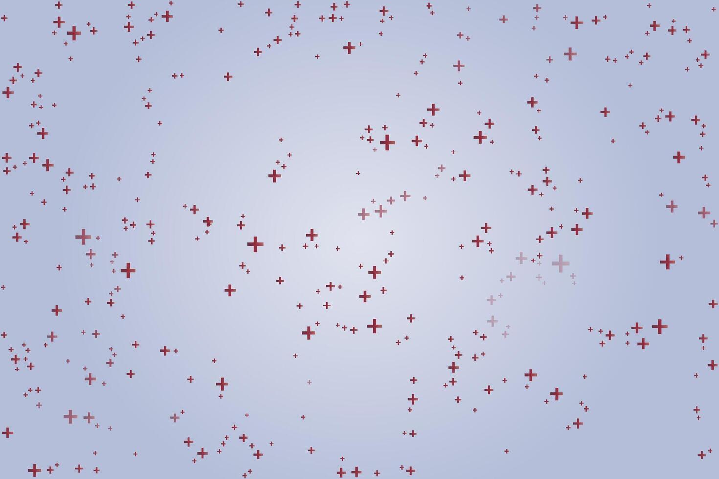 Plus symbols of different sizes and opacity seamless background pattern illustration. vector