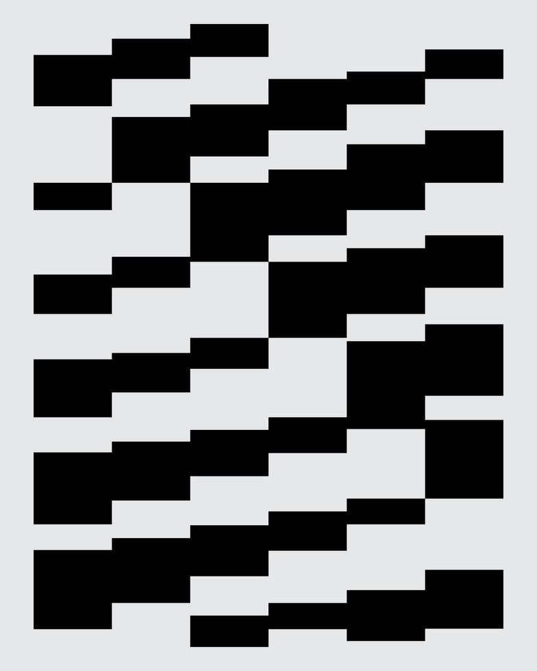 Monochrome abstract square pattern background modern layout bauhaus swiss style banner print art editable vector