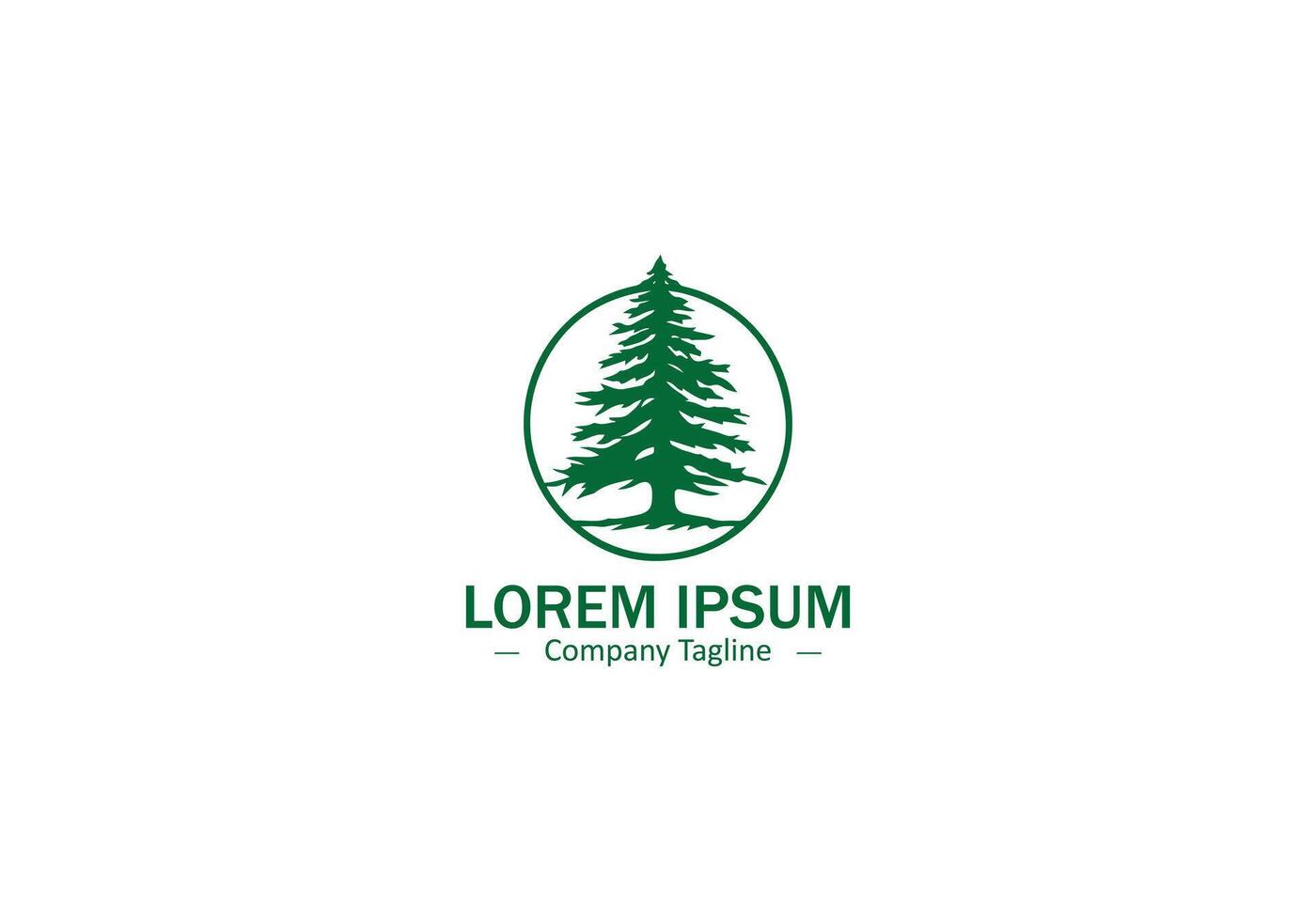 Elegant Tree Design for Eco Friendly Logos and Projects vector