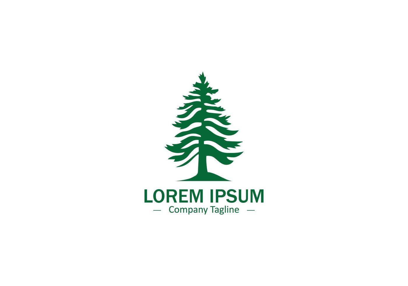 Sophisticated Tree Silhouette Art for Natural and Organic Branding vector