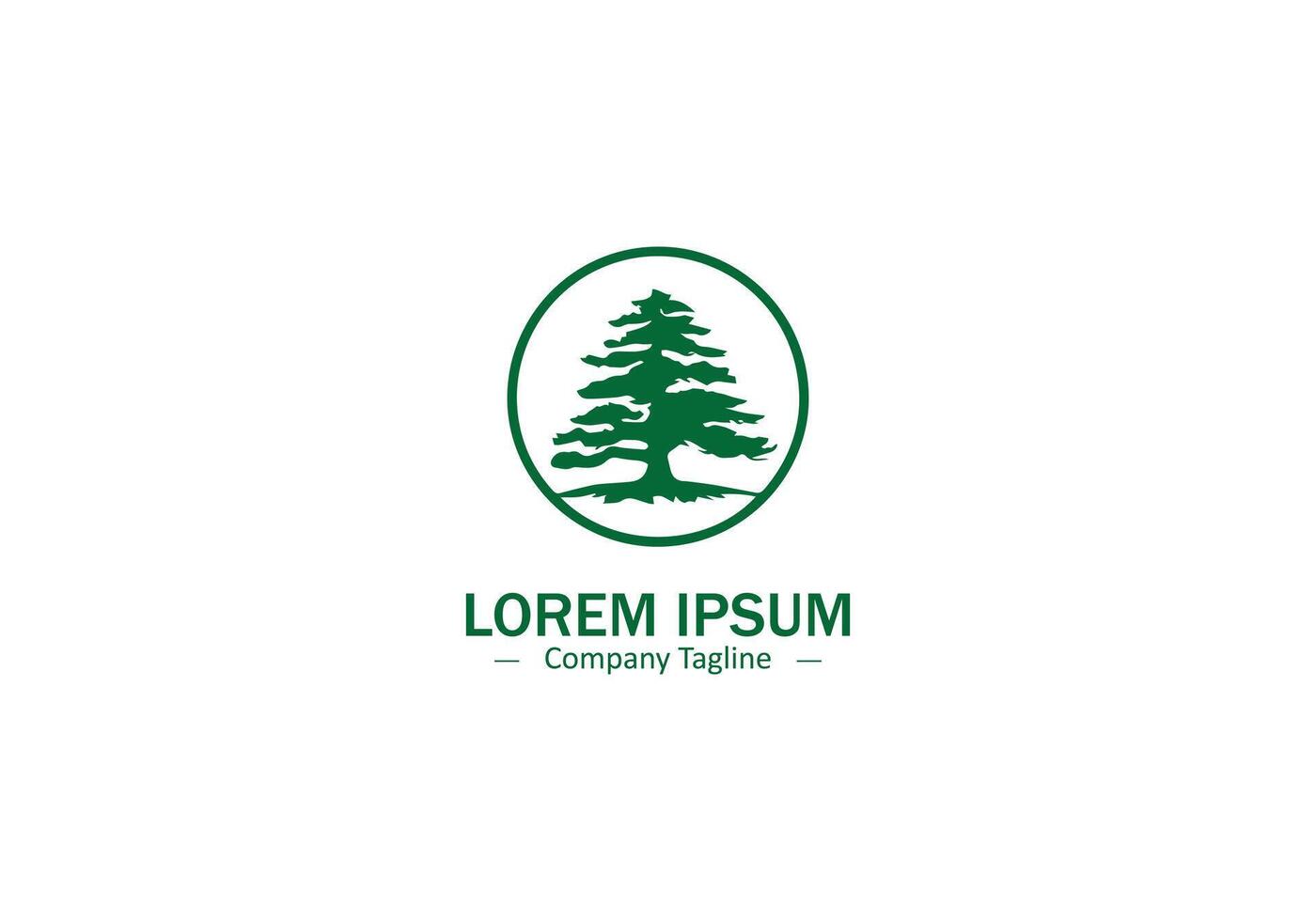 Classic Tree Icon for Heritage and Cultural Preservation Branding vector