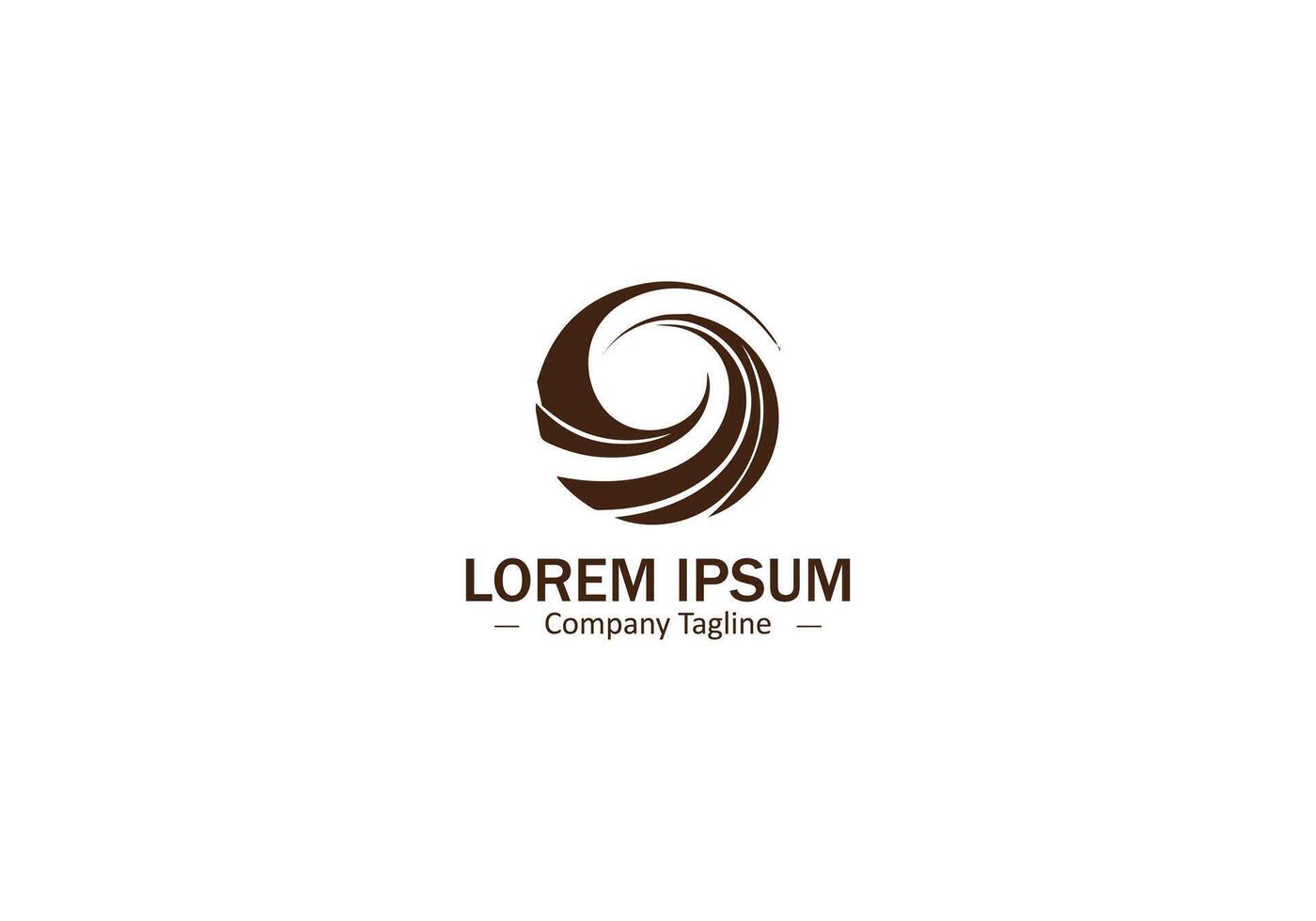 Abstract logo icon water splashing silhouette isolated design line art vector