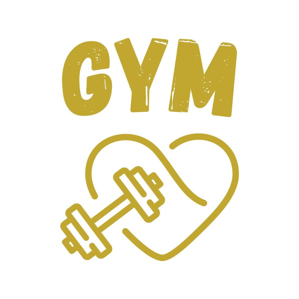 Creative Gym T Shirt Design illustration vector