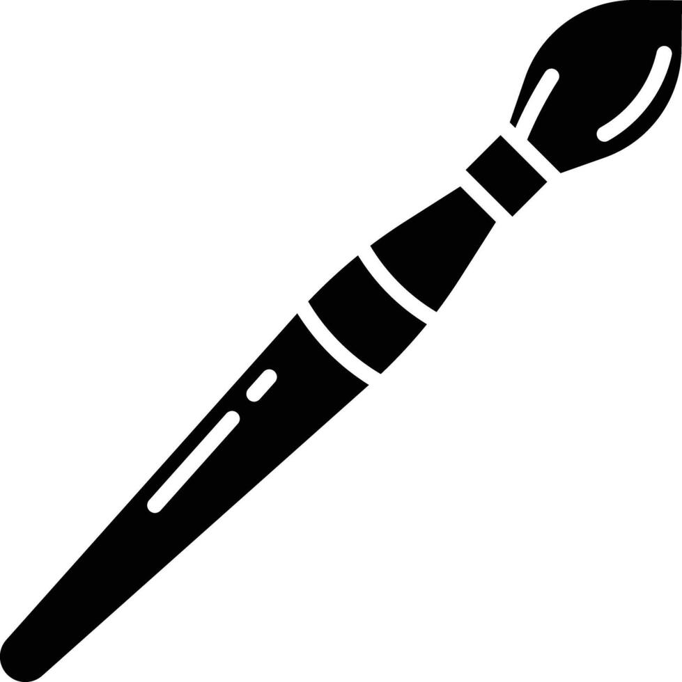 Lip Liner Pencil solid glyph illustration vector