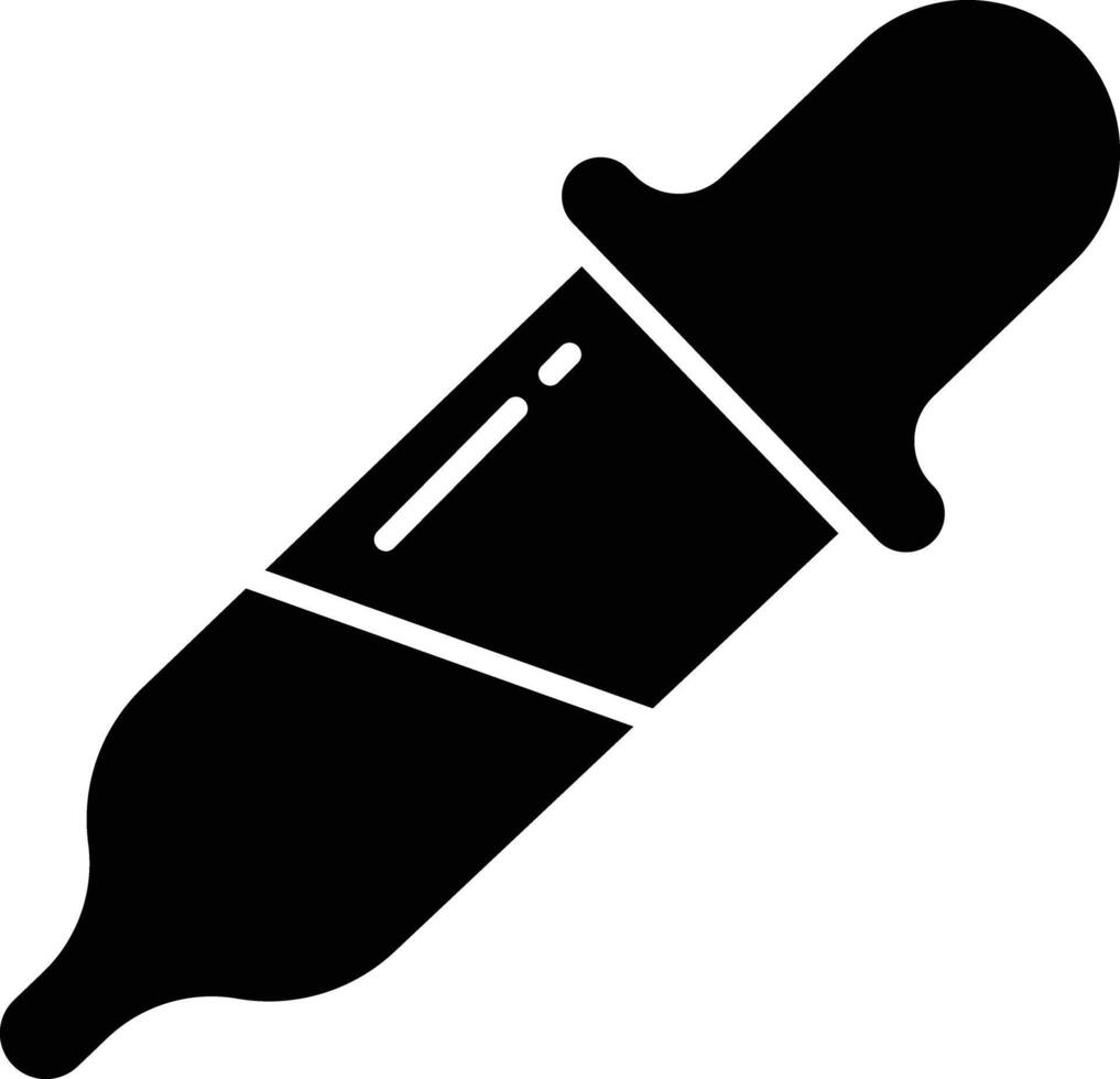 Eye Dropper solid glyph illustration vector