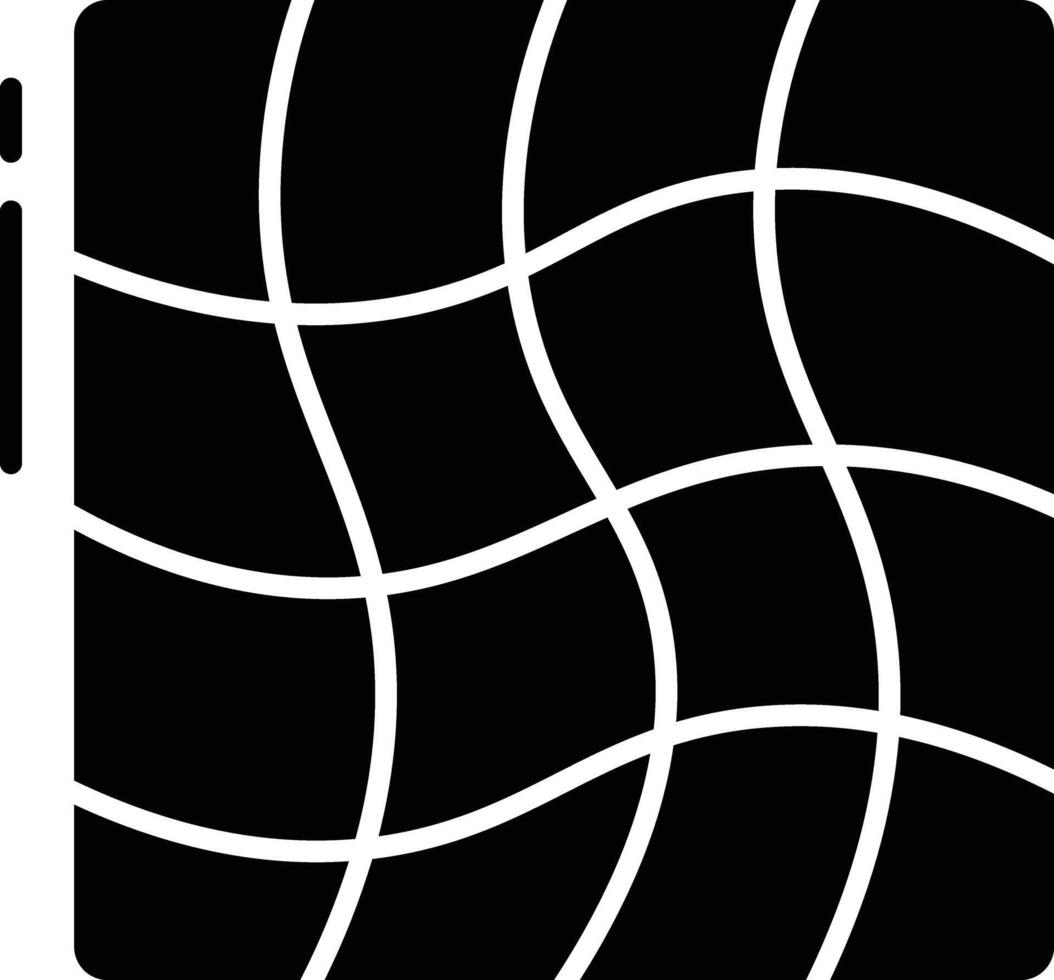 Mesh solid glyph illustration vector