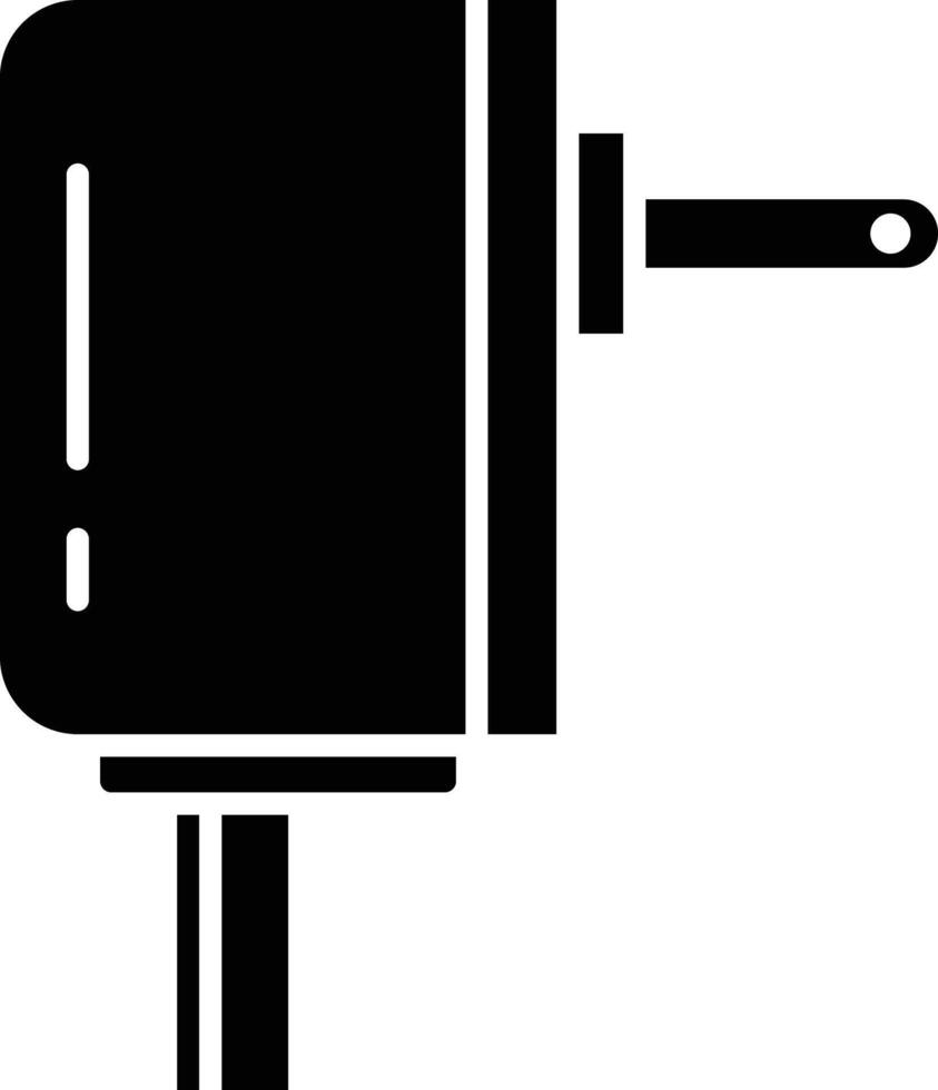 Airpod solid glyph illustration vector