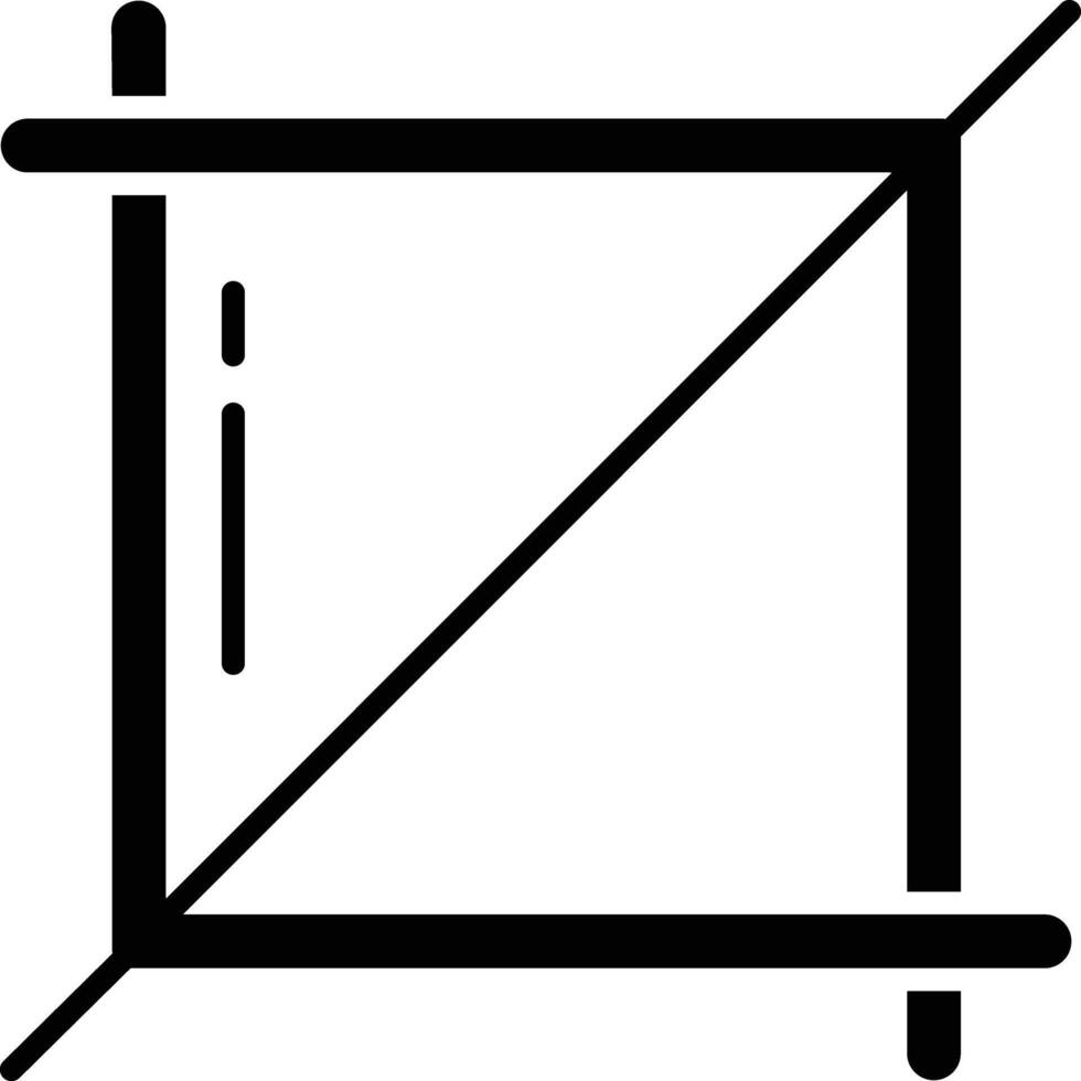 crop solid glyph illustration vector