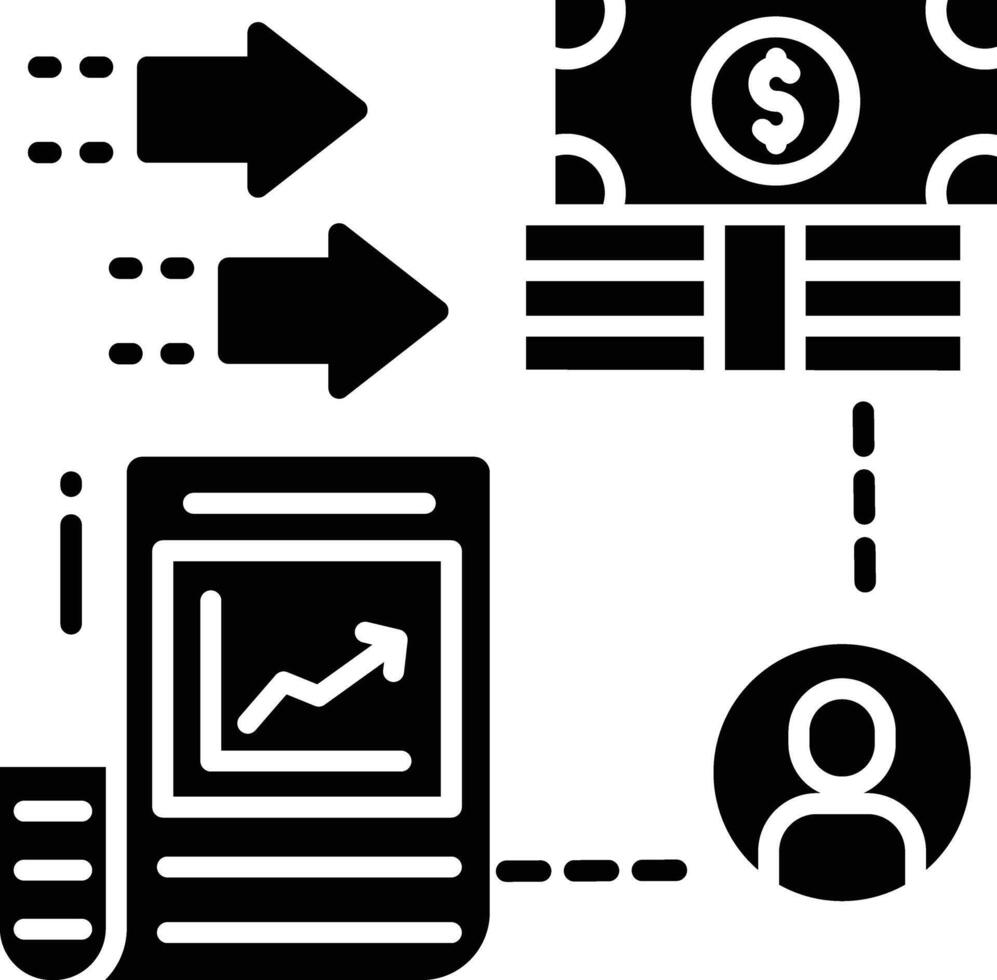 Accredited Investor solid glyph illustration vector