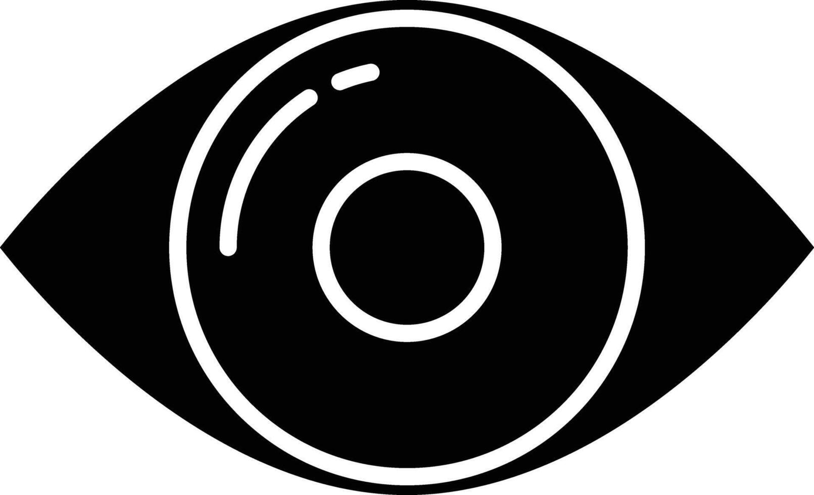 View solid glyph illustration vector