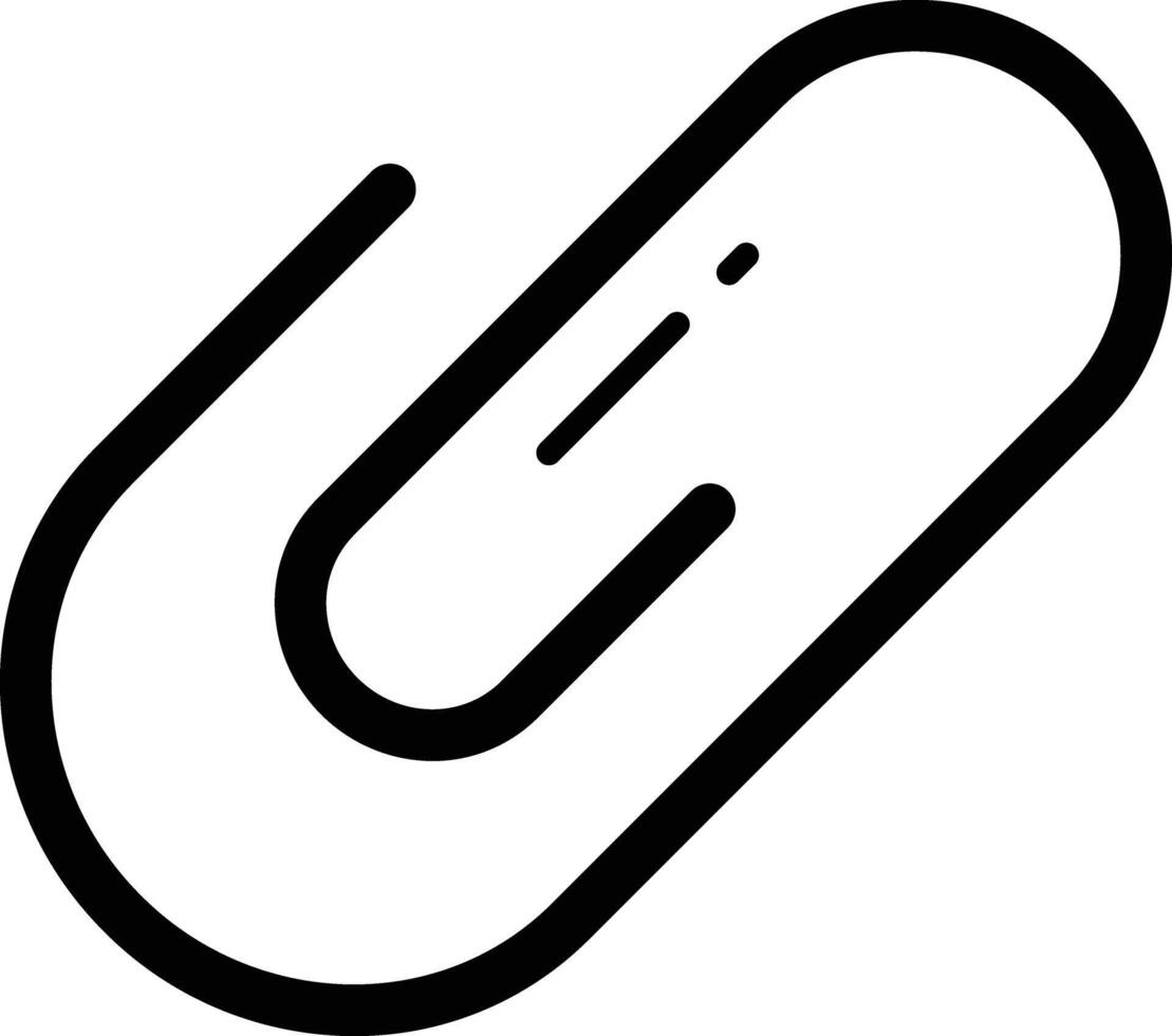 Attachment solid glyph illustration vector