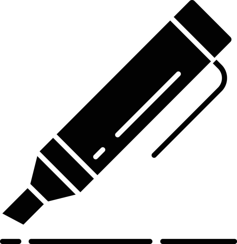 Art tool solid glyph illustration vector