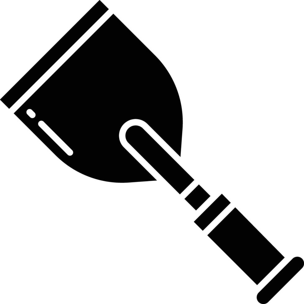 Putty Knife solid glyph illustration vector