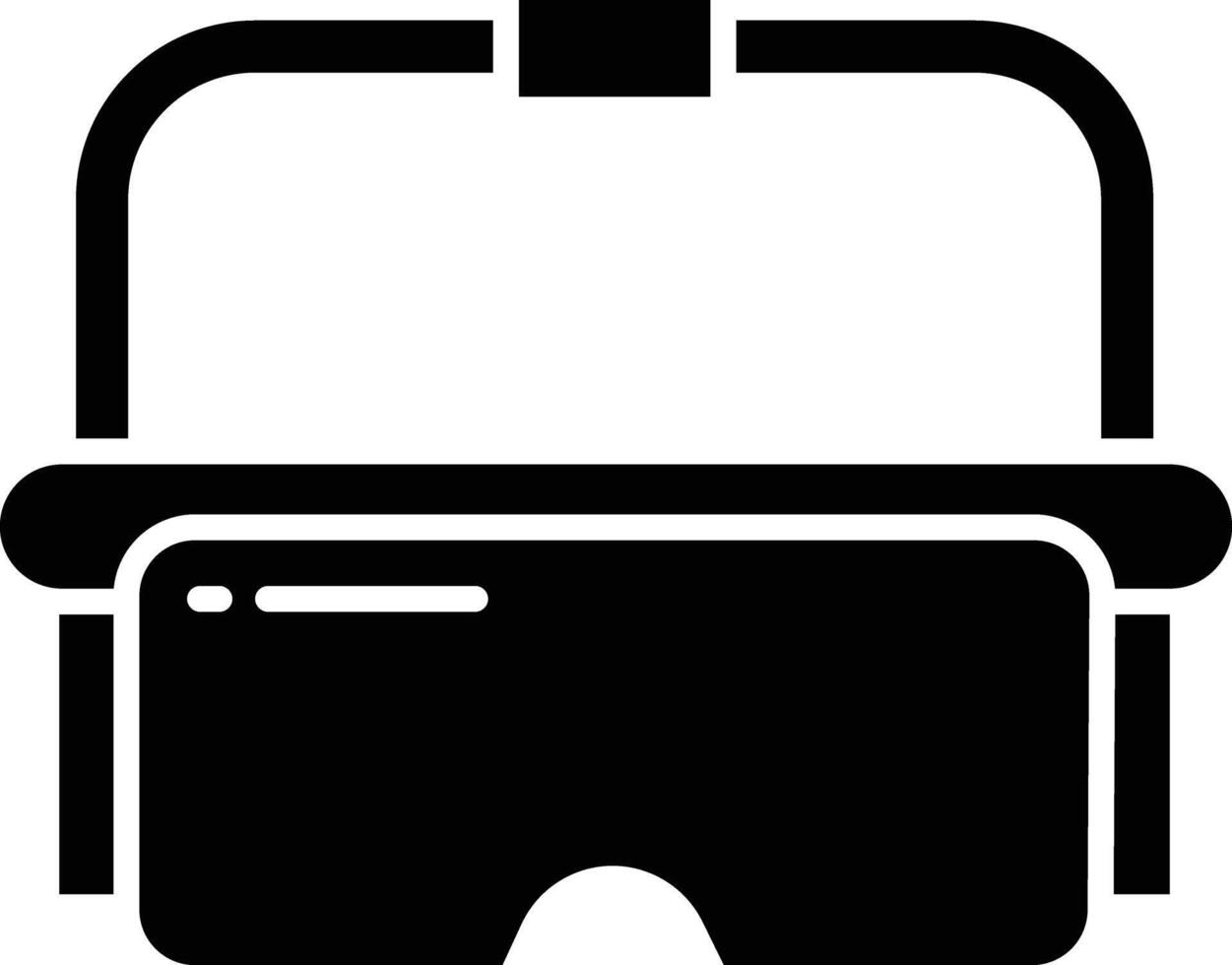 Safety Glasses solid glyph illustration vector