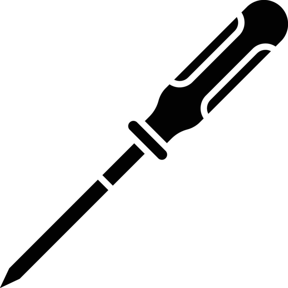 Screwdriver solid glyph illustration vector