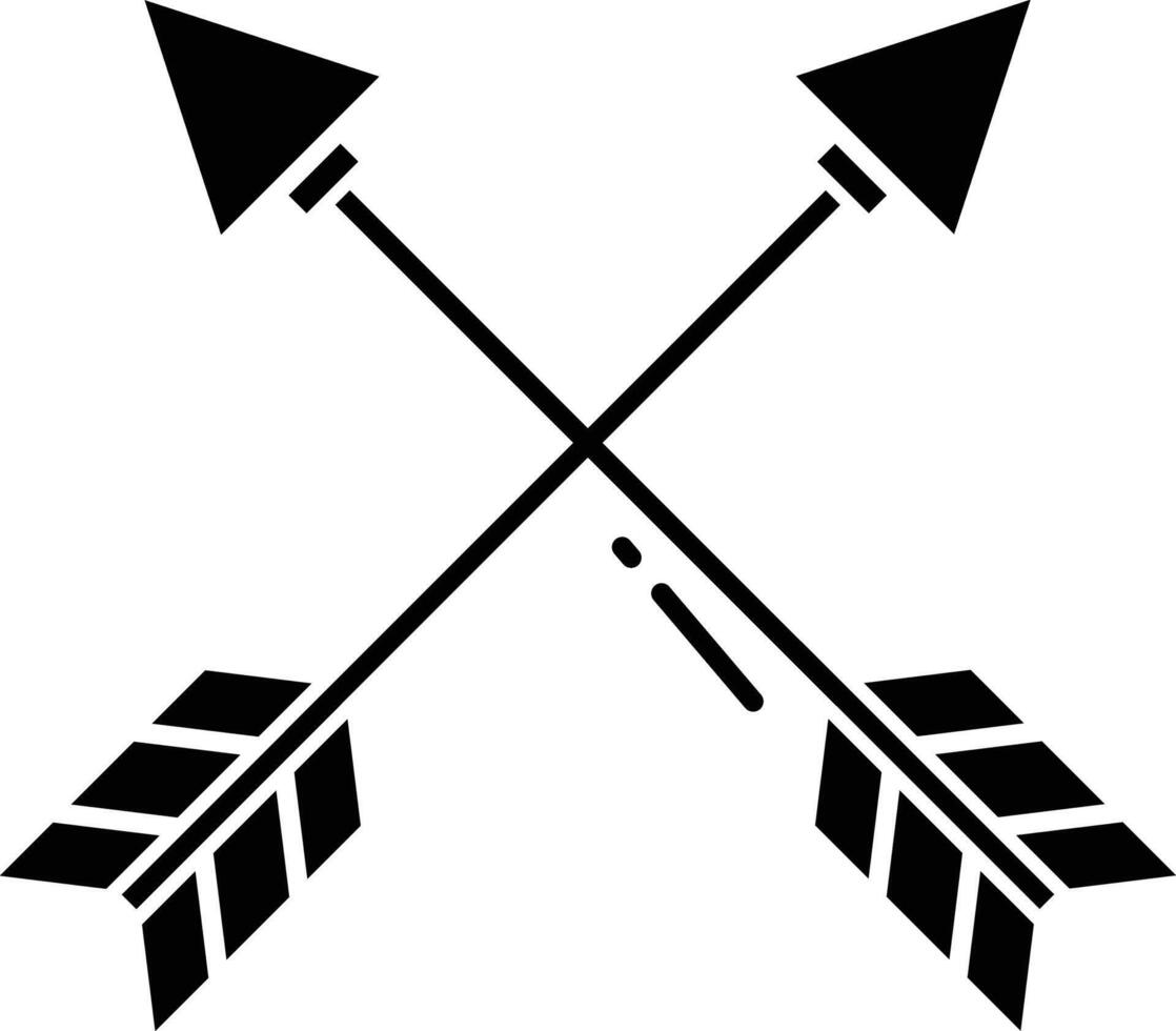 Cursor Arrow solid glyph illustration vector