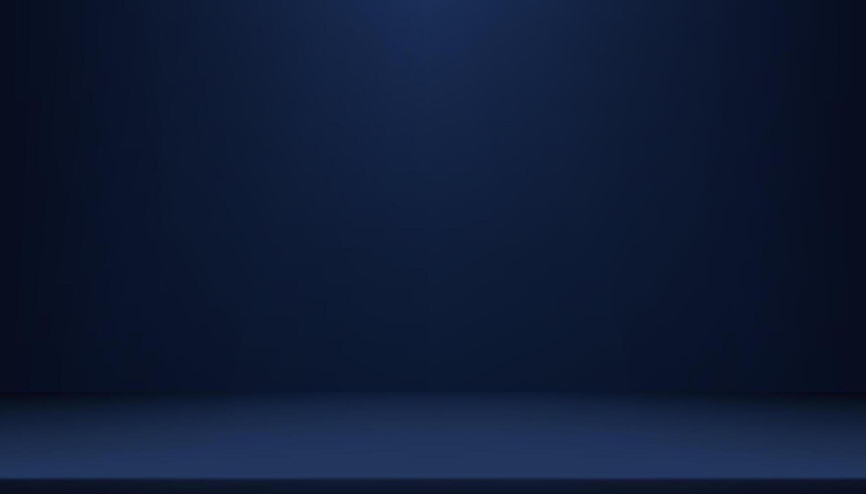 Blue Background,Empty Studio Room with Spotlight,Shadow on Floor.Backdrop Dark Navy Gallery with 3d Podium Display, Minimal design for product presentation for Christmas,New Year,Winter Promote vector