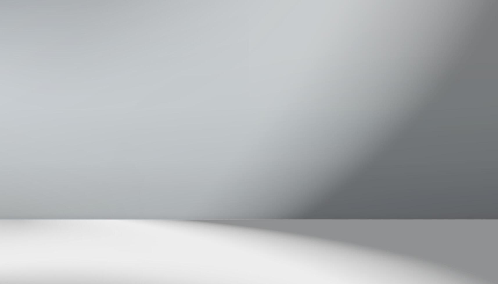 Background Grey Studio wall room 3D Podium with Light,Shadow on Floor,Minimal Backdrop Display with Stand Mock up for product presentation in Autumn,Summer,Winter sale promote vector