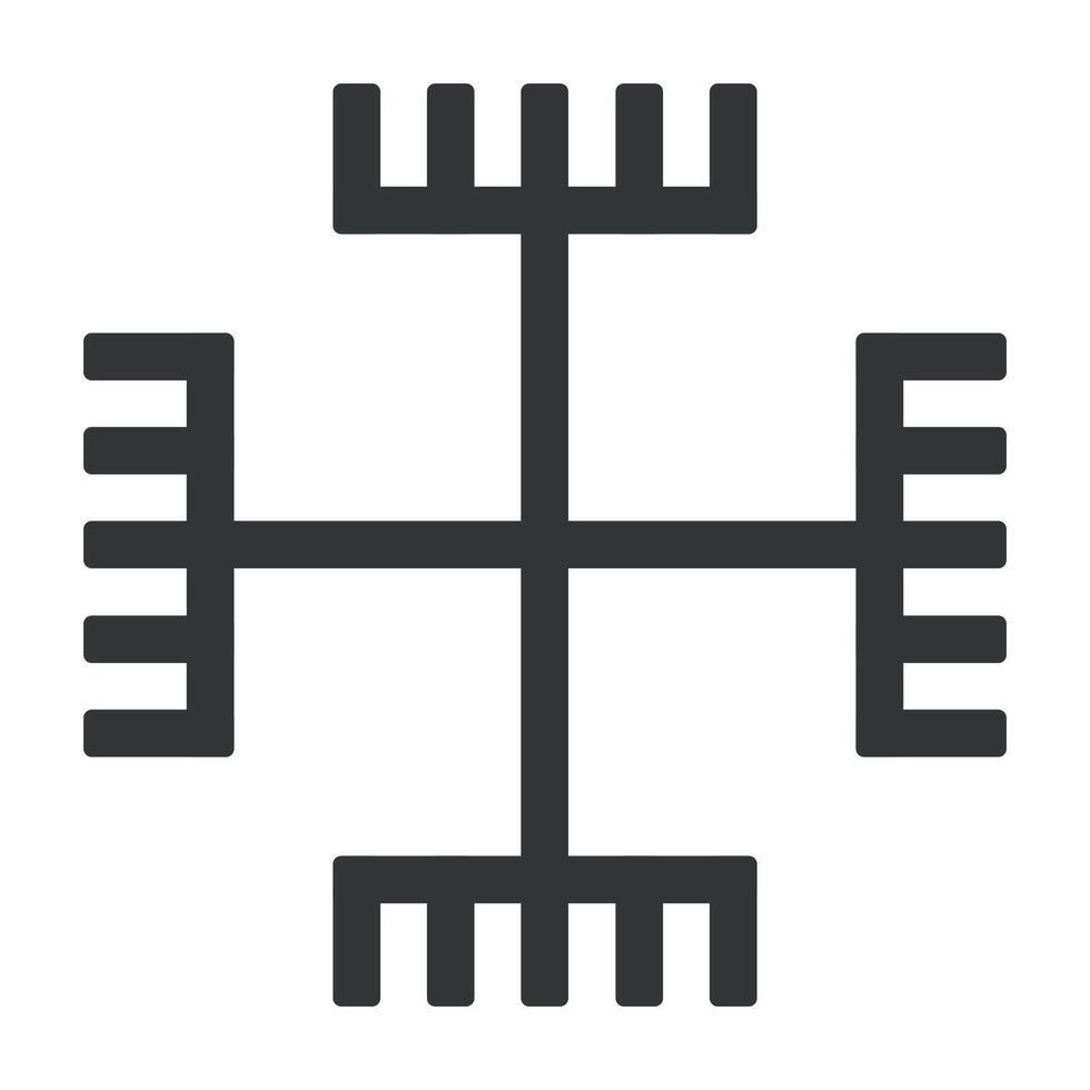 Hands of God Paganism Symbol vector