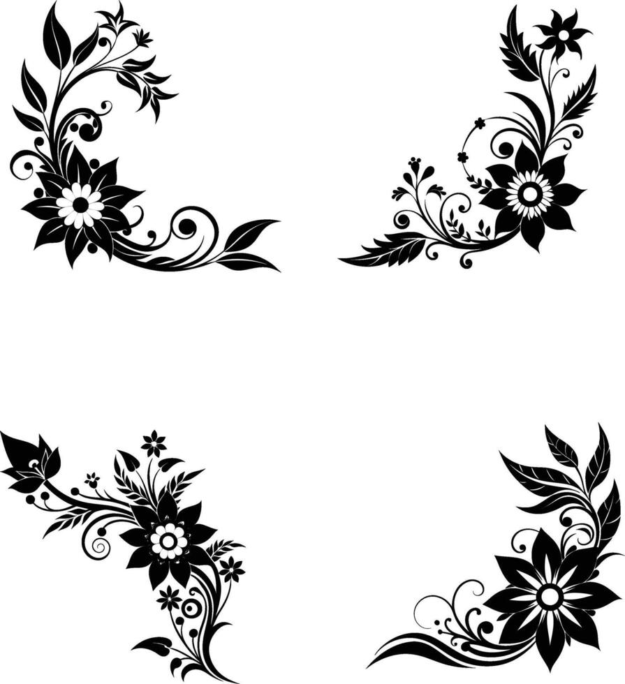 Floral Corner Illustration vector