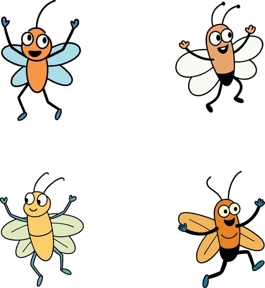 Codling Moth Dancing Illustration vector
