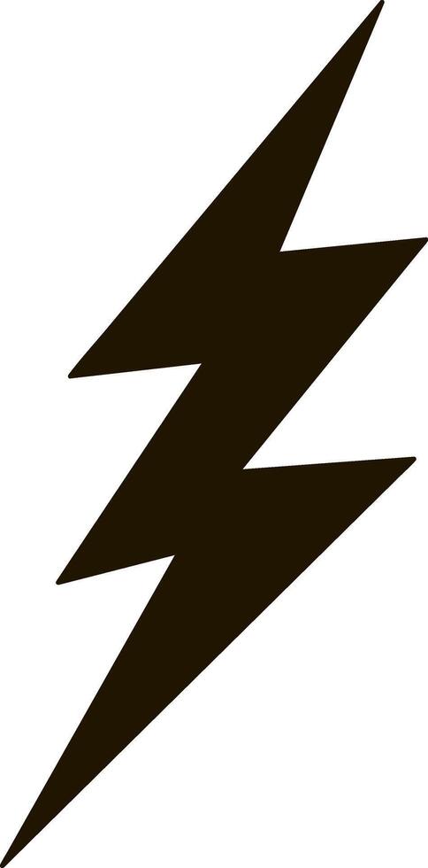 Lightning icon Thunder charging power Thunderstorm vector