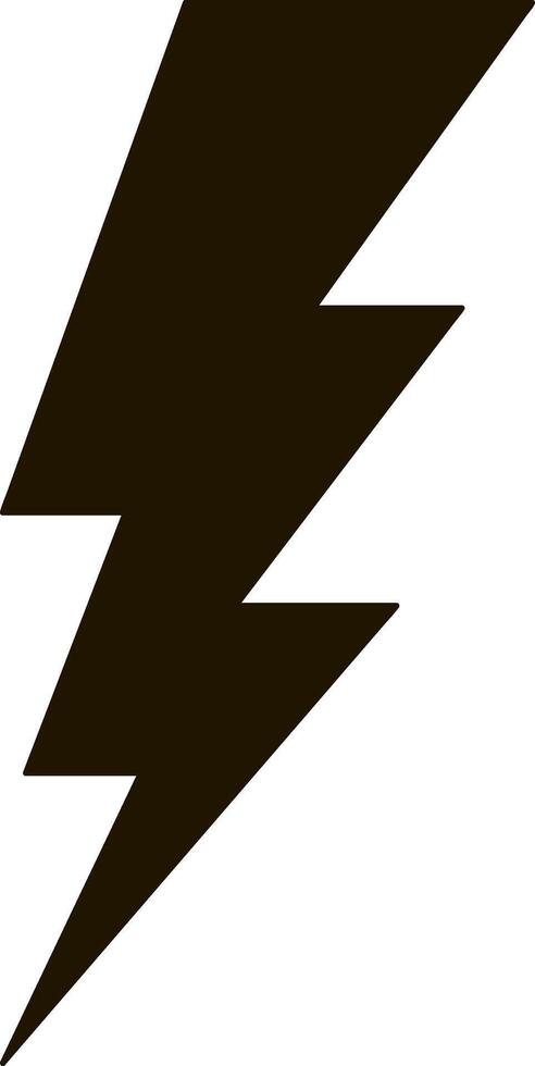 Lightning icon Thunder charging power Thunderstorm vector
