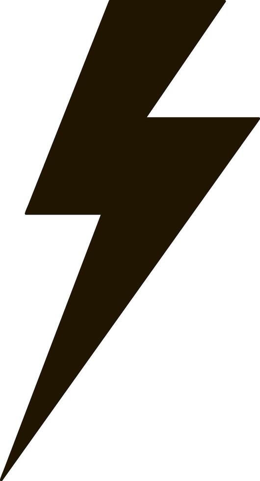 Lightning icon Thunder charging power Thunderstorm vector