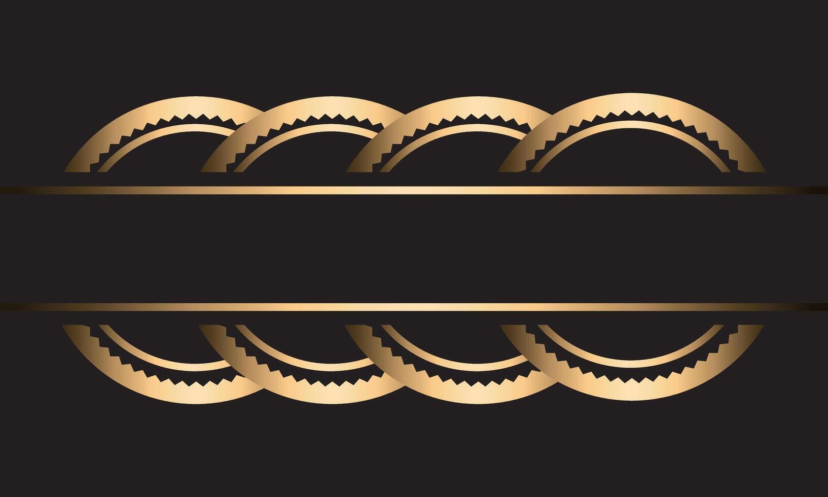 luxury circle abstract golden vintage vector