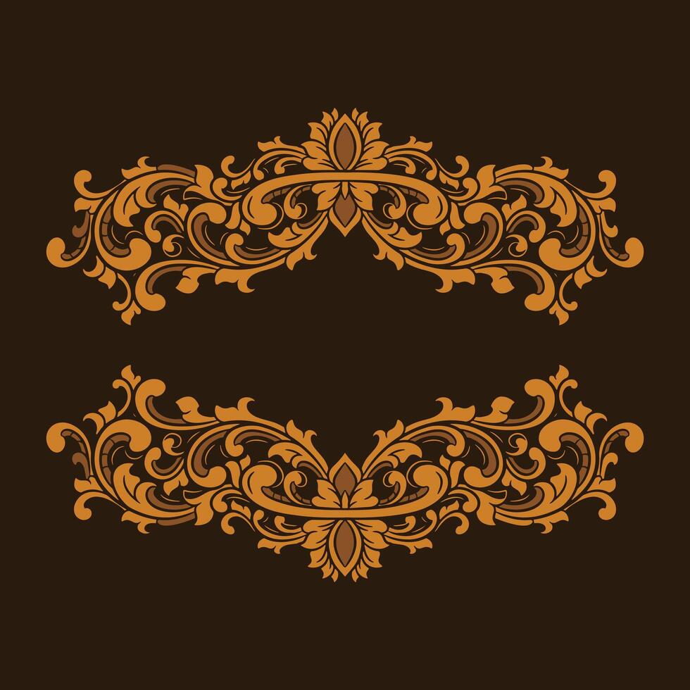 frame ornament vintage classic element decoration vector