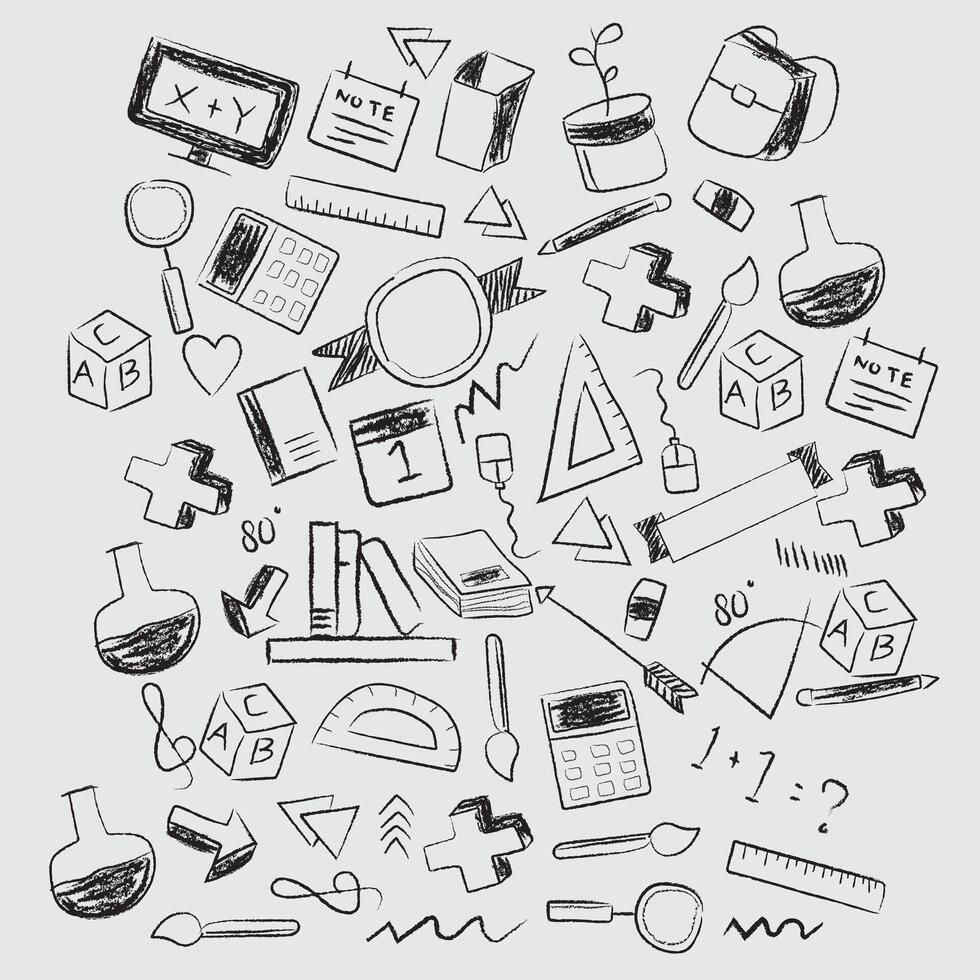 Creative School Background With Blackboard Style Design vector